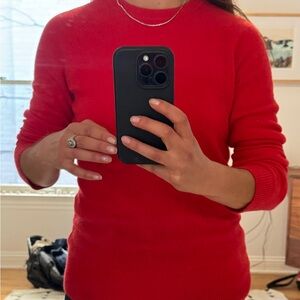Red Equipment cashmere Crew Sweater